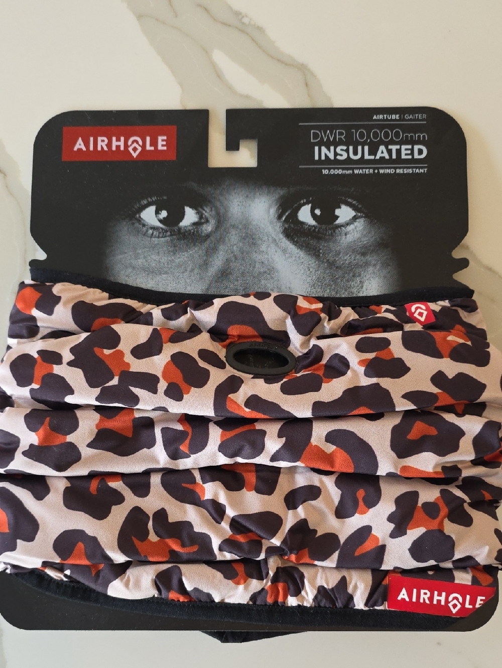 NWT Airhole Insulated Neck Gaiter - Leopard/Camo